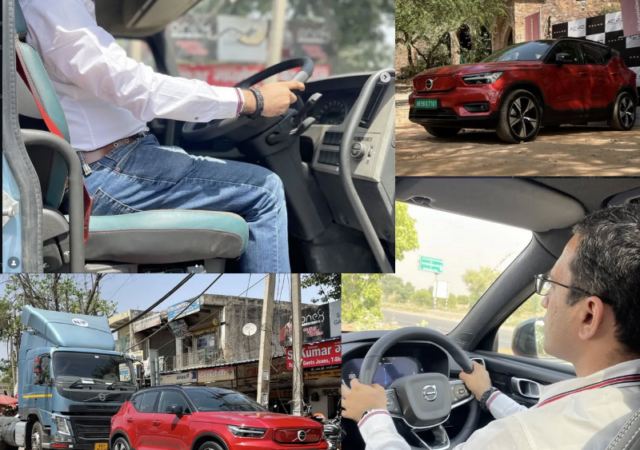 One Day Two Volvos. One High. One Electric!